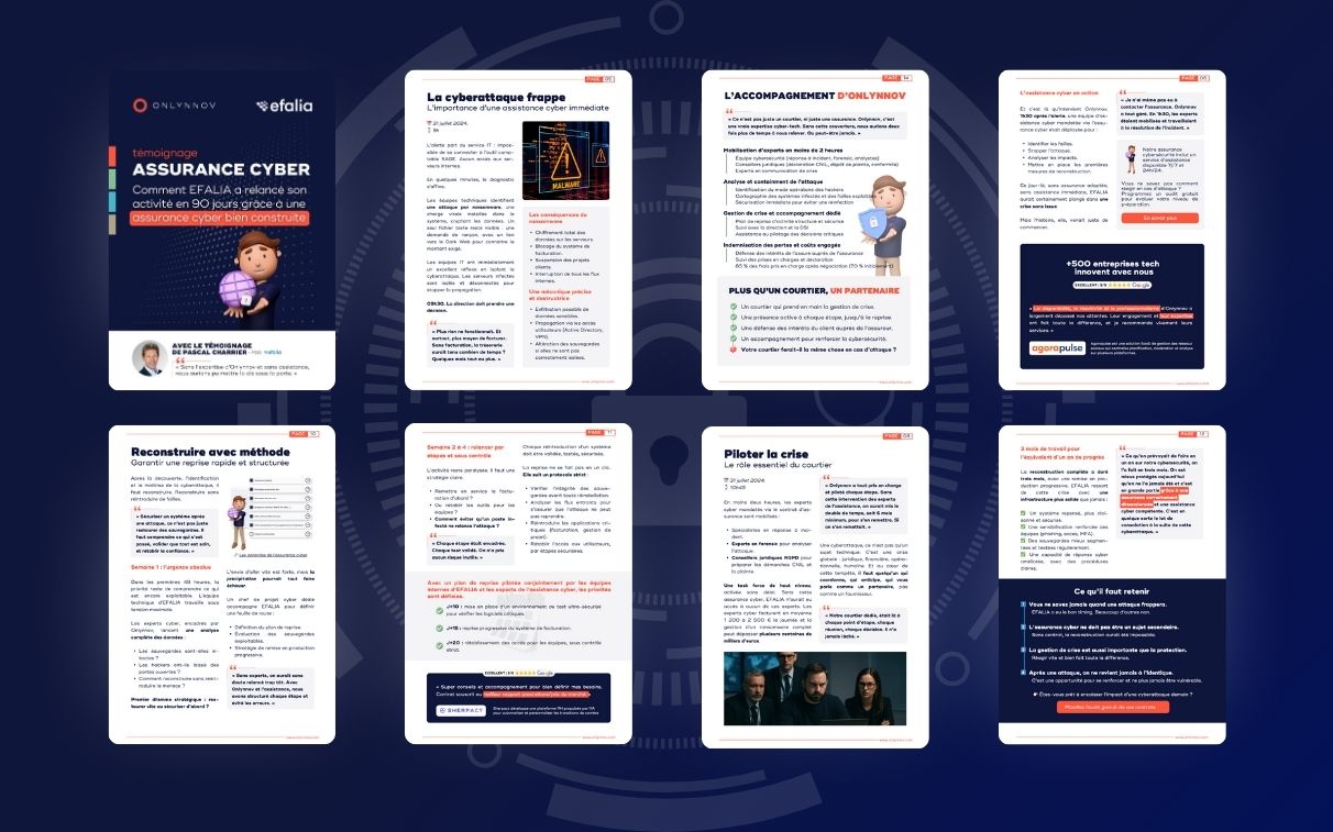 L'étude de cas sur la cyberattaque vécue par EFALIA