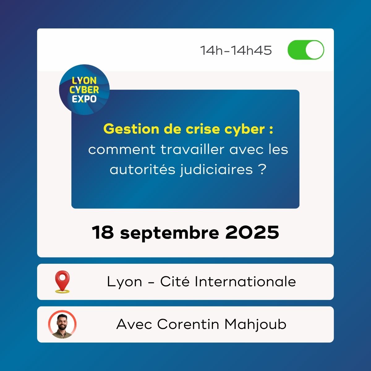Cyber Expo Lyon - Table ronde