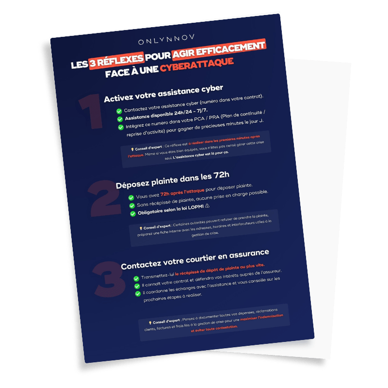 3 réflexes de l'assurance cyber